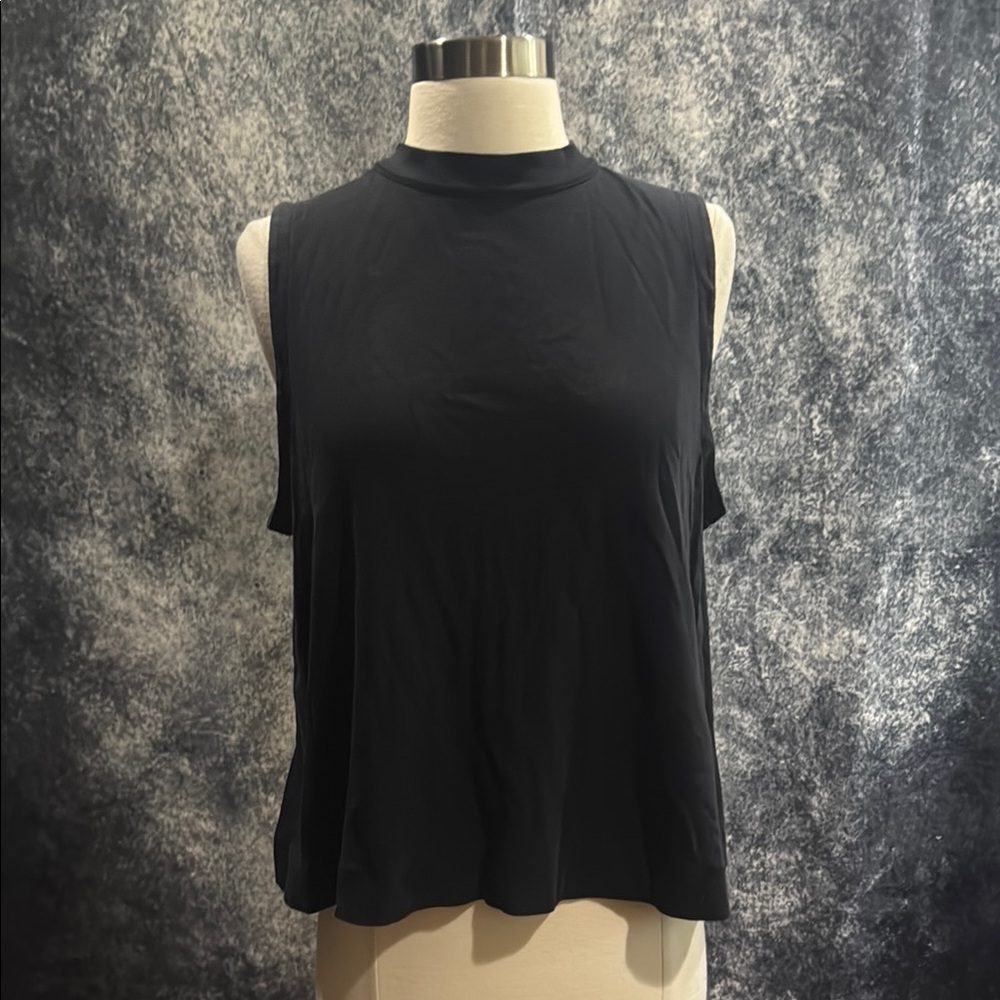 rag & bone Black Mock Turtleneck Muscle Tank